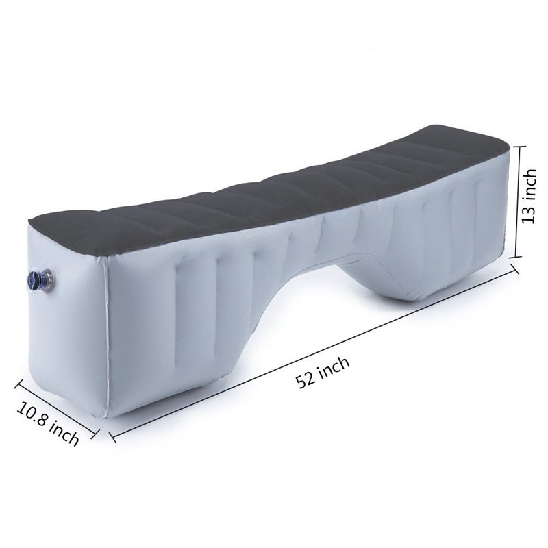 FMS Car Travel Inflatable Mattress Back Seat Gap Pad Mattress Air Bed Cushion Camping Air Couch (Gray) - Image 4